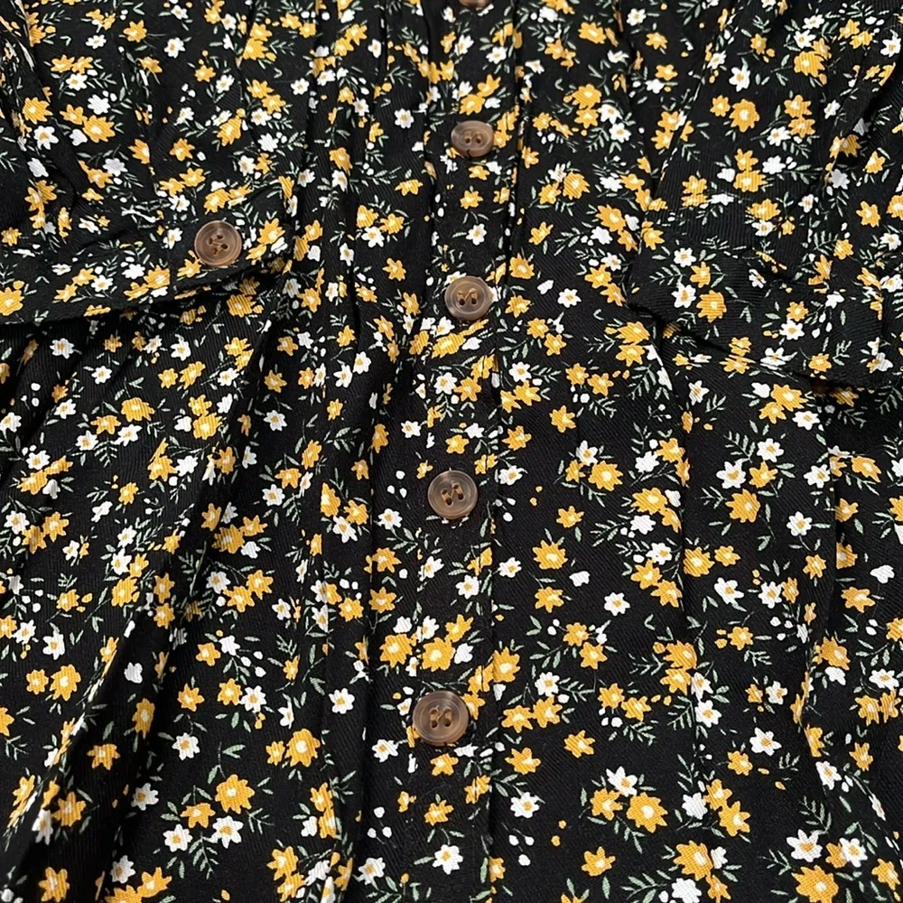 TAHARI Girls Printed Woven Dress With Scrunchie / NWT/ Size 6